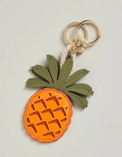 Spartina 449 Icon Keychain Pineapple Orange