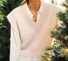 Spartina 449 Ines Sweater Vest Shell In Light Pink In Pink