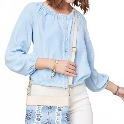 Spartina 449 Janelle Tencel Shirt In Shorewood Wash In Blue