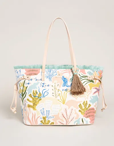 Spartina 449 Jetsetter Tote Mermaid Sea In Multi