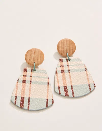 Spartina 449 Kalalanta Earrings Plaid In Brown