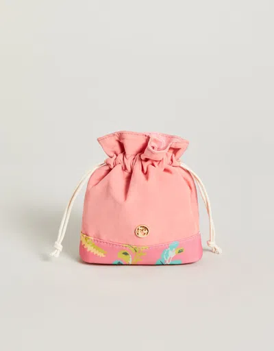 Spartina 449 Keepsake Drawstring Queenie Tropical Floral Pink