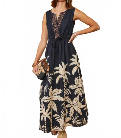 Spartina 449 Keila Dress In Black In Blue