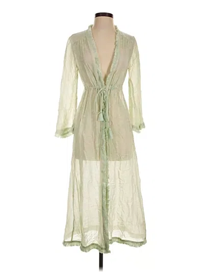 Pre-owned Spartina 449 Kimono In Green
