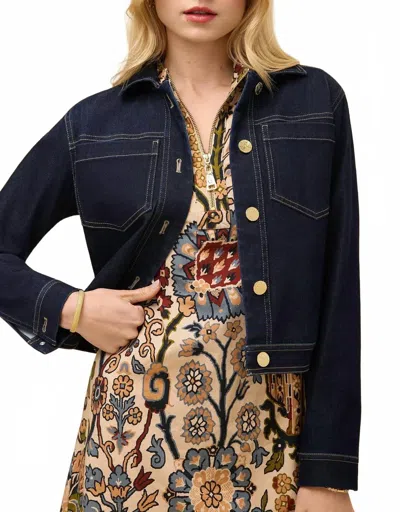 Spartina 449 Knox Denim Jacket In Casa Bay Rinse Wash In Black