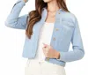 Spartina 449 Leah Denim Jacket In Grove Wash In Blue