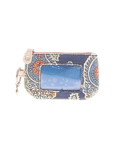 Pre-owned Spartina 449 Leather Card Holder In Blue