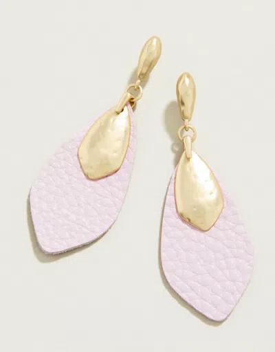 Spartina 449 Leather Petal Earrings In Gold