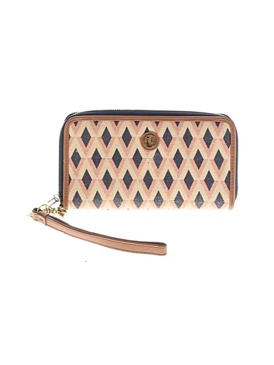 Pre-owned Spartina 449 Leather Wristlet In Gold
