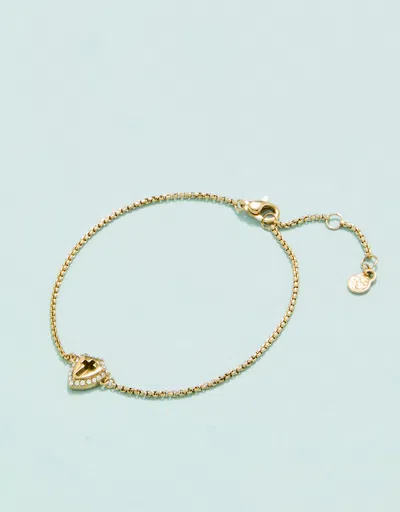 Spartina 449 Limelight Bracelet Cross Shield 6.7-8" In Gold