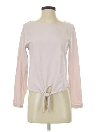 Pre-owned Spartina 449 Long Sleeve Top Pink Boatneck Tops