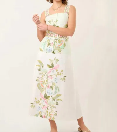 Spartina 449 Lorraine Midi Dress In Seawall Birds Sugar In Multi