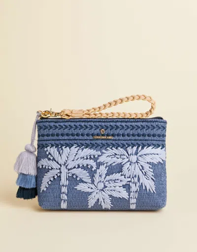 Spartina 449 Maci Wristlet Ogeechee Blue Palm