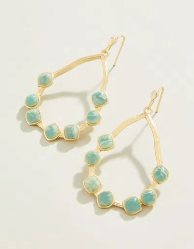 Spartina 449 Maera Earrings Amazonite In Gold