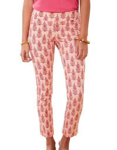 Spartina 449 Maren Callawassie Blooms Pant In Coral In Pink