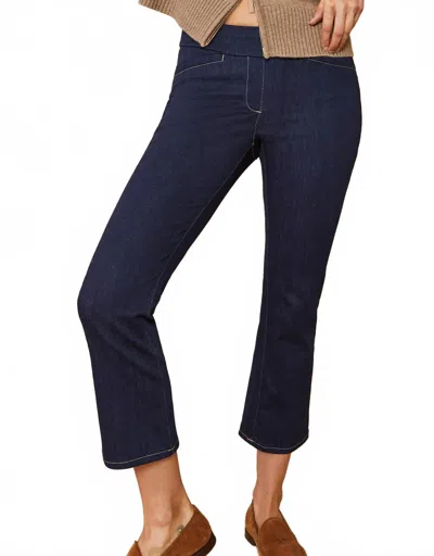 SPARTINA 449 MAREN KICK FLARE JEAN IN DARK DENIM RINSE WASH
