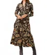 Spartina 449 Marianne Shirt Dress In Guerard Estate Bird In Black