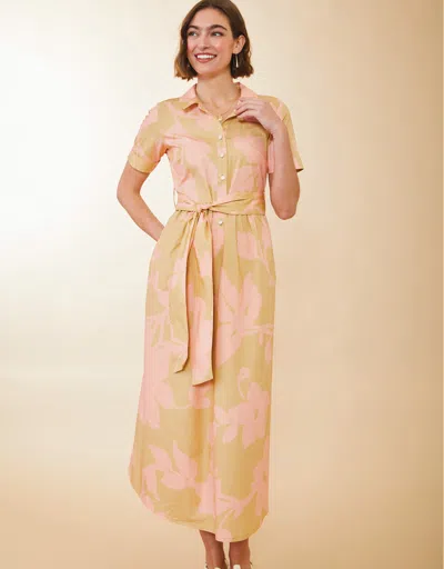 Spartina 449 Maryam Midi Dress Clara Blooms Pink