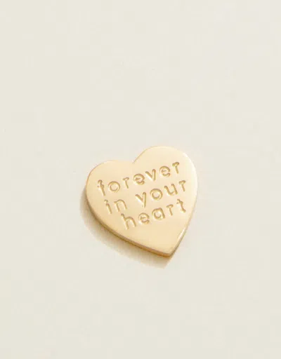 Spartina 449 Mini Heart Locket Note Forever In Your Heart In Gold