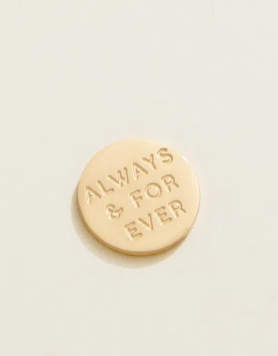 Spartina 449 Mini Locket Note Always & Forever In Gold