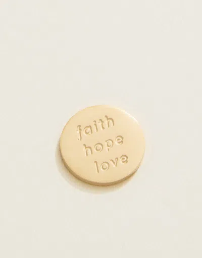 Spartina 449 Mini Locket Note Faith Hope Love In Gold