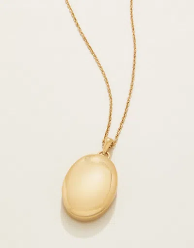 Spartina 449 Mini Oval Locket Necklace 17" Gold