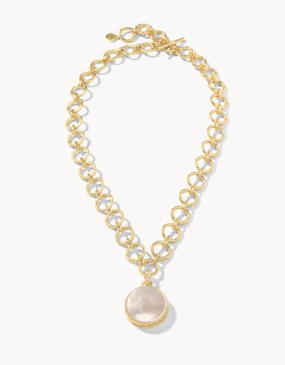Spartina 449 Naia Chunky Necklace 20" Pearlescent In Gold
