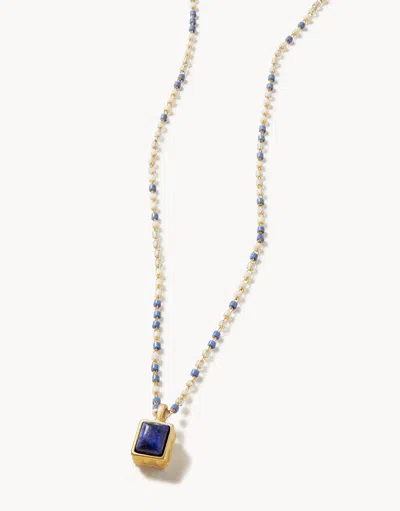 Spartina 449 Naia Petite Beaded Necklace In Blue