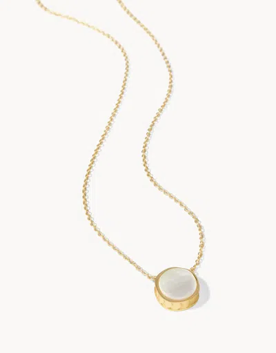 Spartina 449 Naia Petite Necklace 16" Pearlescent In Gold