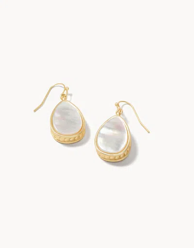Spartina 449 Naia Teardrop Earrings Pearlescent In Gold