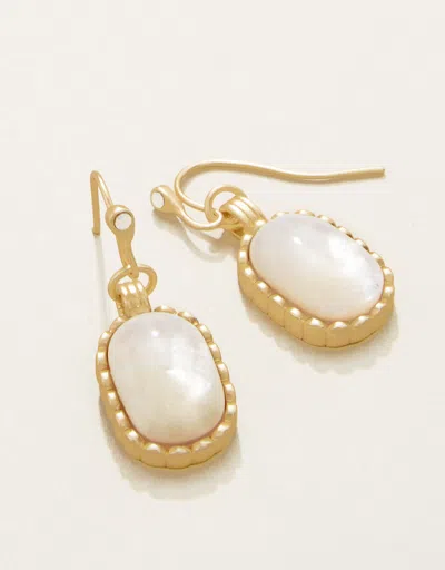 Spartina 449 Nara Petite Earrings Mother-of-pearl In Gold