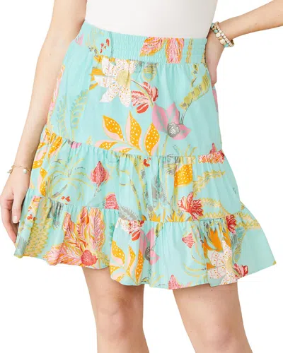Spartina 449 Natalia Silk Skirt In Blue