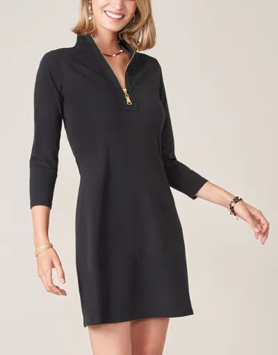 Spartina 449 Nora Half-zip Dress Black