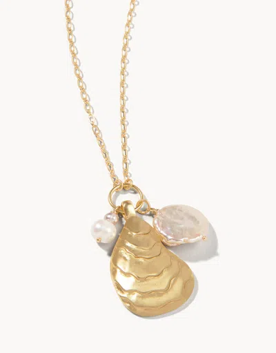 Spartina 449 Oyster Necklace 32" In Gold