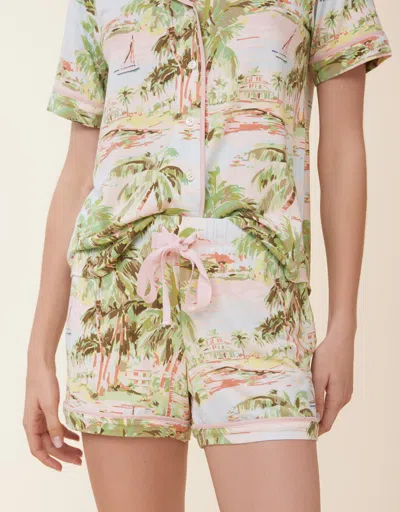 Spartina 449 Pajama Short Overboard Coastal Dreams In Multi