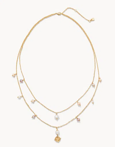 Spartina 449 Pearl Dove Necklace In Gold