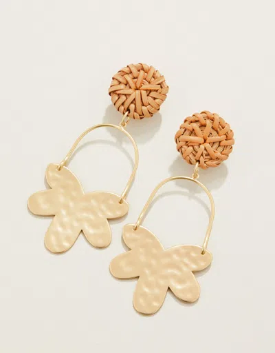 Spartina 449 Pentas Flower Earrings Gold In Multi