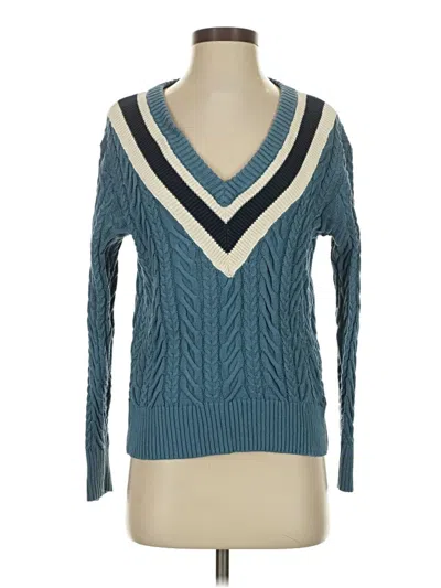 Pre-owned Spartina 449 Pullover Sweater In Blue