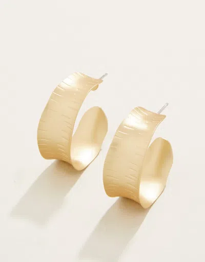 Spartina 449 Queenie Midi Hoop Earrings Gold