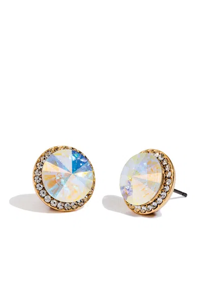 Spartina 449 Rivoli Stud Earrings Iridescent In Gold