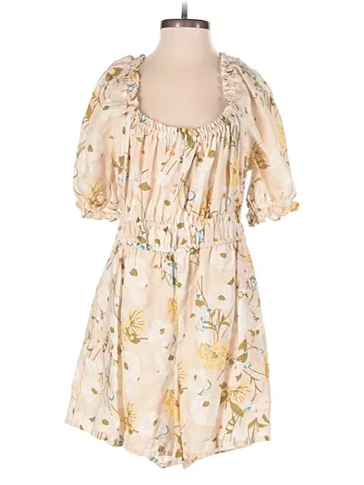 Pre-owned Spartina 449 Romper In Gold