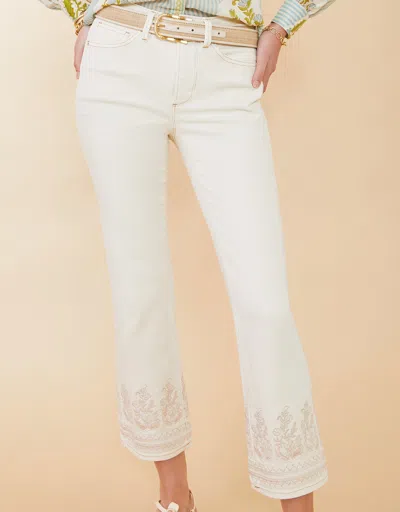 Spartina 449 Rowen Kick Flare Jean Buttercream In White