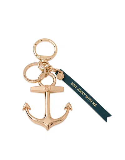 Spartina 449 Sail Away Keychain In Gold