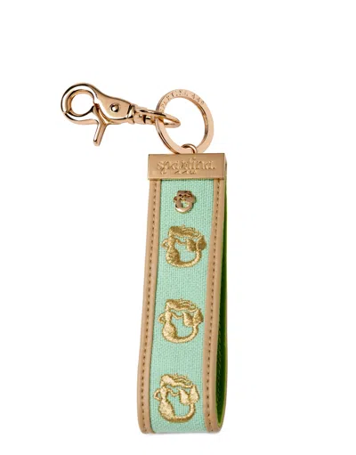 Spartina 449 Sea Foam Grab-n-go Keychain Mermaid In Green