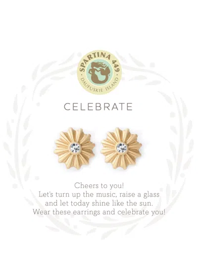 Spartina 449 Sea La Vie Celebrate Stud Earrings In Gold