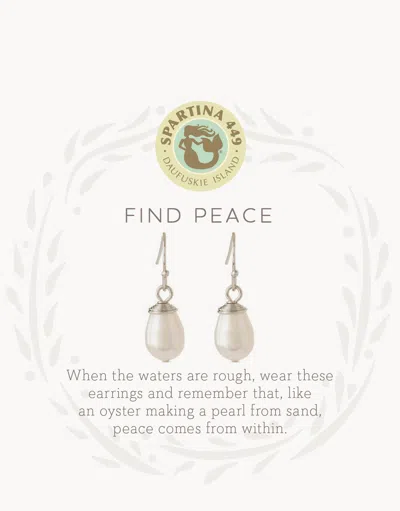 Spartina 449 Sea La Vie Drop Earrings Find Peace/pearl In Multi