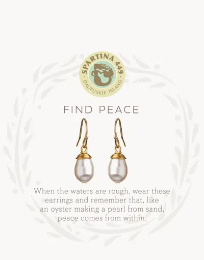 Spartina 449 Sea La Vie Find Peace Drop Earrings In Multi