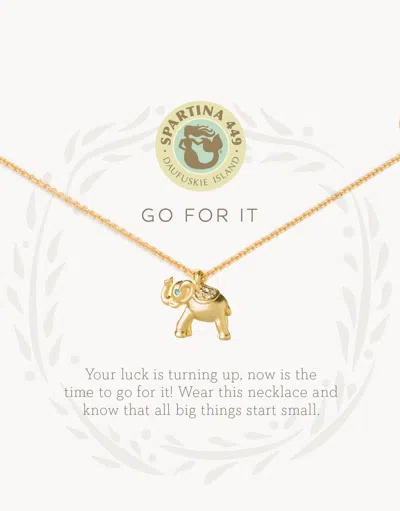 Spartina 449 Sea La Vie Go For It Necklace In Gold