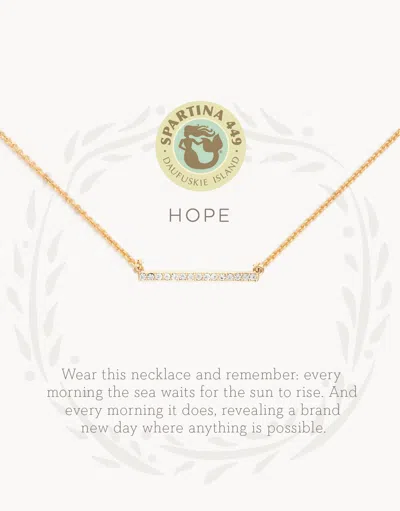 Spartina 449 Sea La Vie Hope Necklace In Gold