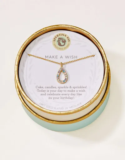 Spartina 449 Sea La Vie Necklace 18" Make A Wish/flame In Neutral